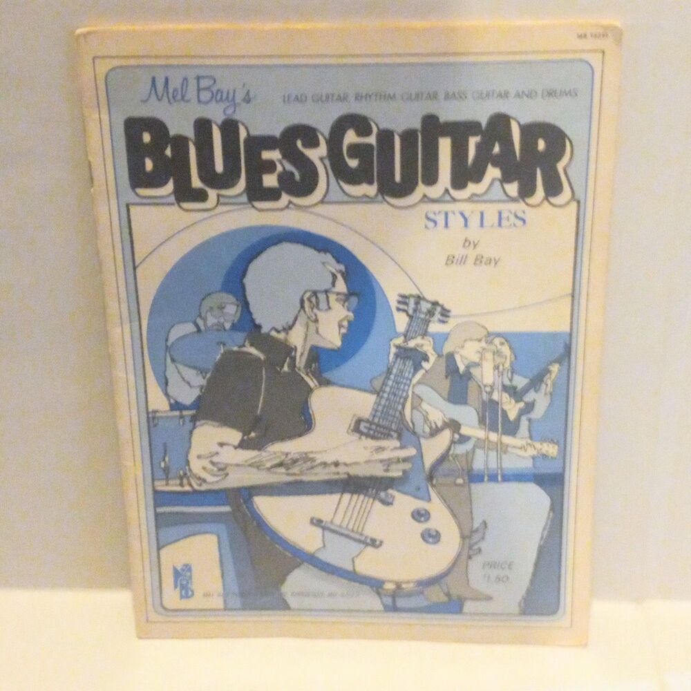 Vintage Mel Bay's Blues Styles Sheet Music Songbook-Guitar-Drums-1971-MB93291